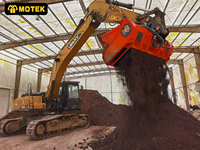 Bacs de criblage Motek MTS à haut débit et capacités de séparation graduelle pour excavatrices de 5 à 60 tonnes