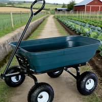 Chariot de jardin basculant robuste et inclinable pour travaux lourds, vente en gros