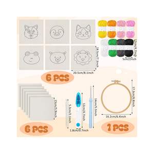 <span class=keywords><strong>Pas</strong></span> <span class=keywords><strong>Cher</strong></span> Vente en Gros Broderie Design Comely Handmade <span class=keywords><strong>Punch</strong></span> <span class=keywords><strong>Needle</strong></span> Tufted Mug Rug Coasters <span class=keywords><strong>Kit</strong></span> pour Living Decor - Product Image 1