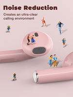 Écouteurs intra-auriculaires A2 BT V5.4 avec microphones à réduction de bruit, basses stéréo, étanches, sans fil, affichage numérique