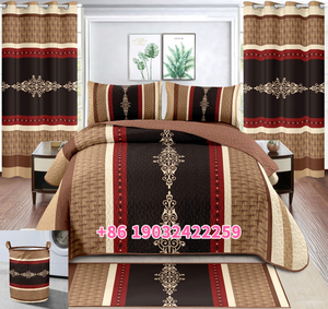 Quilt drap de thắp sáng 8 Mảnh bộ đồ giường đặt cho tấm ga trải giường thiết lập với Rèm Vua Kích thước Bộ Ga trải giường - Product Image 5