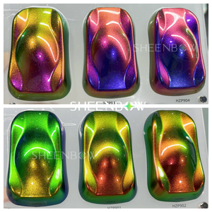 ผงสีคาเมเลี่ยนเปลี่ยนสีโครเมียมสุดมหัศจรรย์สำหรับทำสีรถยนต์ทำจากหนังและเคลือบสี - Product Image 6