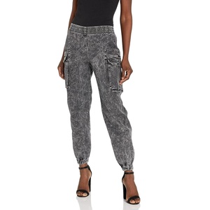 กางเกงยีนส์คาร์โก้ทรงสกินนี่แฟชั่นใหม่สำหรับผู้หญิง กางเกงยีนส์เดนิมทรงคาร์โก้ลำลองรัดรูปสำหรับสุภาพสตรี จากบังกลาเทศ - Product Image 3