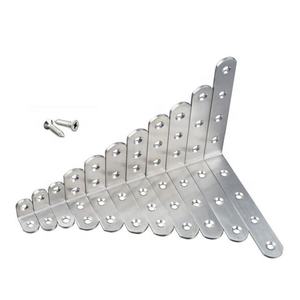 Support mural à 90 degrés en forme de L Support d'angle en acier inoxydable Support d'étagère d'angle en métal pour meubles Quincaillerie de meubles en <span class=keywords><strong>bois</strong></span> - Product Image 1