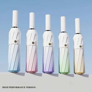 CJX654 Parapluie pliant coupe-vent anti-UV entièrement automatique à ouverture et fermeture automatiques pour l'extérieur, personnalisable en gros - Product Image 6