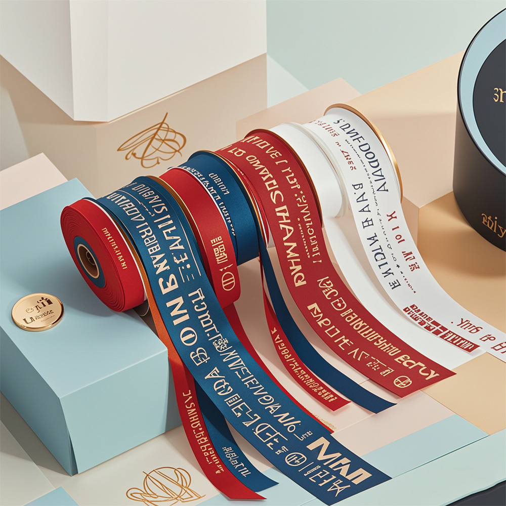 Customized Design Rolls Ribbon Biodegradable Xmas Ribbon Factory Direct Sales Gift Ribbon With Logo