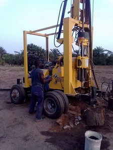 소형 디젤 유압 휠 크롤러 물 우물 시추공 드릴링 장비 Artesian 100m 드릴링 시추공 드릴링 머신 - Product Image 5