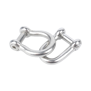 Manilles en acier inoxydable 316 pour gréement maritime, forgées, avec goupille hexagonale de 6 mm, type européen, anneaux en D, quincaillerie pour bateaux, yachts et navires - Product Image 5