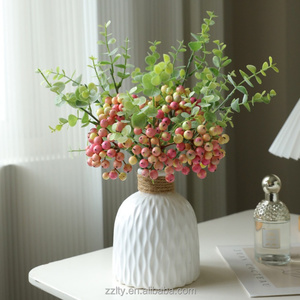 <span class=keywords><strong>Baies</strong></span> d'eucalyptus artificielles en mousse en gros pour décorations de mariage et ornements de maison - Product Image 3