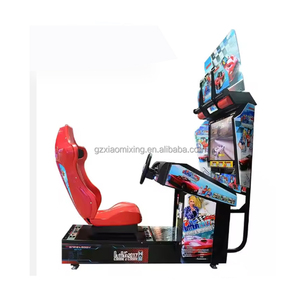 32-inch HD OUTRUN Xe đua mô phỏng kim loại bền <span class=keywords><strong>Arcade</strong></span> trò chơi máy đồng tiền hoạt động video giải trí người lớn đấm bốc loại - Product Image 5