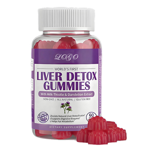 Gomitas de Cardo Mariano con Fibra Dietética para la Desintoxicación del Hígado en Adultos, Limpian el Hígado, Anti-Resaca, Sin Gluten, Veganas - Product Image 1