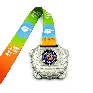 Médaille de marathon en forme de puzzle emboîtable avec thème Amour et Croix, en alliage de zinc électroplaqué, ajustement personnalisé, couleur personnalisée moderne - Product Image 4