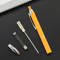 Stylo bille promotionnel en caoutchouc et métal avec lumière LED, logo personnalisé imprimé pour téléphone portable