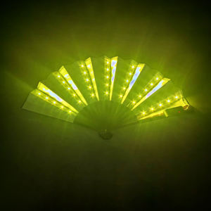 Kipas Led isi ulang kualitas tinggi untuk pesta iklan kustom Led Promosi kipas tangan - Product Image 2