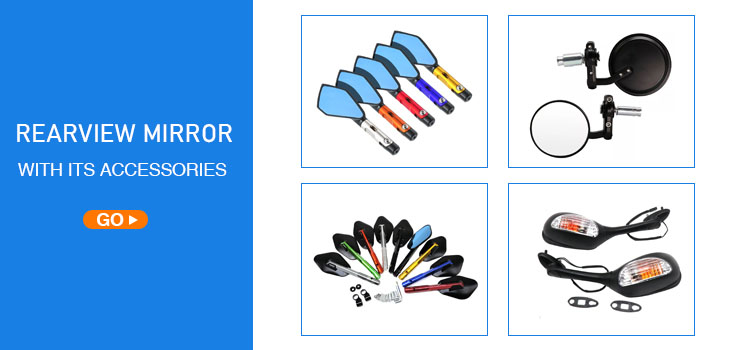 Universal Motorcycle Pair Mirror - Skeleton Skull Hand Claw