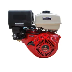 Mesin Bensin 13hp daya tinggi kebisingan rendah 4 Tak silinder tunggal untuk penggunaan rumah pertanian berpendingin udara 188F Gx390 mesin bensin Diesel