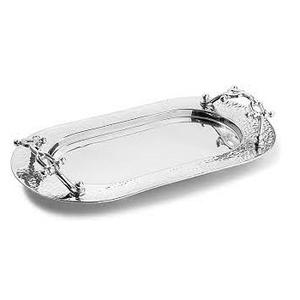 Servir Ware or fini décoratif coulé poignée plateau de service collations boissons fait à la main décoratif Restaurant hôtel plateau de service - Product Image 2