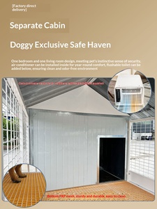 <span class=keywords><strong>Casa</strong></span> para Perros Grandes, Diseño de Hierro Forjado, Resistente a la Lluvia, al Sol y al Calor, Cómoda y Segura, Apta para Uso en Exteriores - Product Image 3