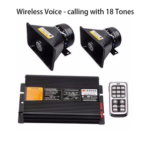 صفارة إنذار لاسلكية للسيارات بقوة 200 واط، جهاز إنذار للطوارئ، صفارة إلكترونية لسيارات الإسعاف ورجال الإطفاء مع مضخم صوت - Product Image 4