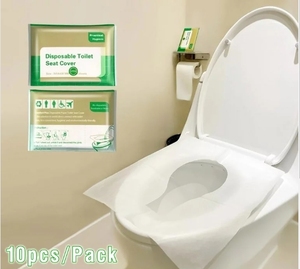 Grande remise Housse de siège de toilette jetable hygiénique pour salle de bain Pack de voyage Protection personnelle douce - Product Image 1