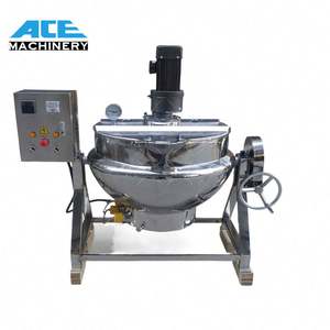 Chaudière à vapeur inclinable électrique Ace 200 Lt 50L 200L 300L Atau avec mélangeur double et fonction hachoir - Product Image 5