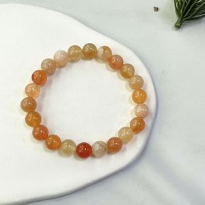 Bracelet naturel en perles de verre colorées, pierre de mise à la terre, logo gravé au laser fiable, service d'étiquetage SKU - Product Image 4