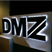 Yijiao Servicios de señalización personalizados Acrílico Halo Iluminado Signo Retroiluminado 3D LED Acrílico Signos para vallas publicitarias Señalización