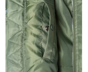 B15 High Quality Vintage Winter Thick <strong>Padded</strong> Nylon Faux Fur <strong>Waterproof</strong> Windproof Bomber <strong>Jacket</strong> Men - Product Image 5