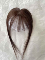 LONGFOR Femmes attachées à la main Vraies franges humaines Postiche Volumineux Haut pour Couronne Naturel Straight Remy Wholesale Stock