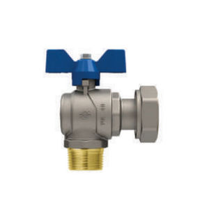 Válvula de bola Evolution Square Butterfly de 1/2" x 3/4" DN 15 PN 50 con tuerca giratoria macho para llenado - Product Image 1