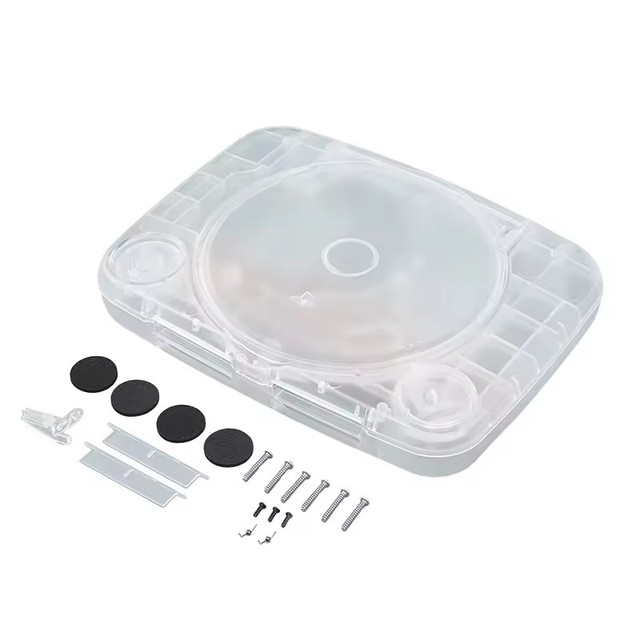 Protective Transparent Plastic Housing Shell for PS ONE PS1 Console Cover Host Case Replacement