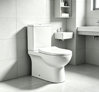 WC à double chasse en céramique, design moderne, deux pièces, pour salle de bain, OEM