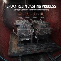 Transformateur combiné courant-tension à résine époxy sèche trois-en-un, bobine toroïdale à enroulement en cuivre 10kV 13.2kV 50/60Hz