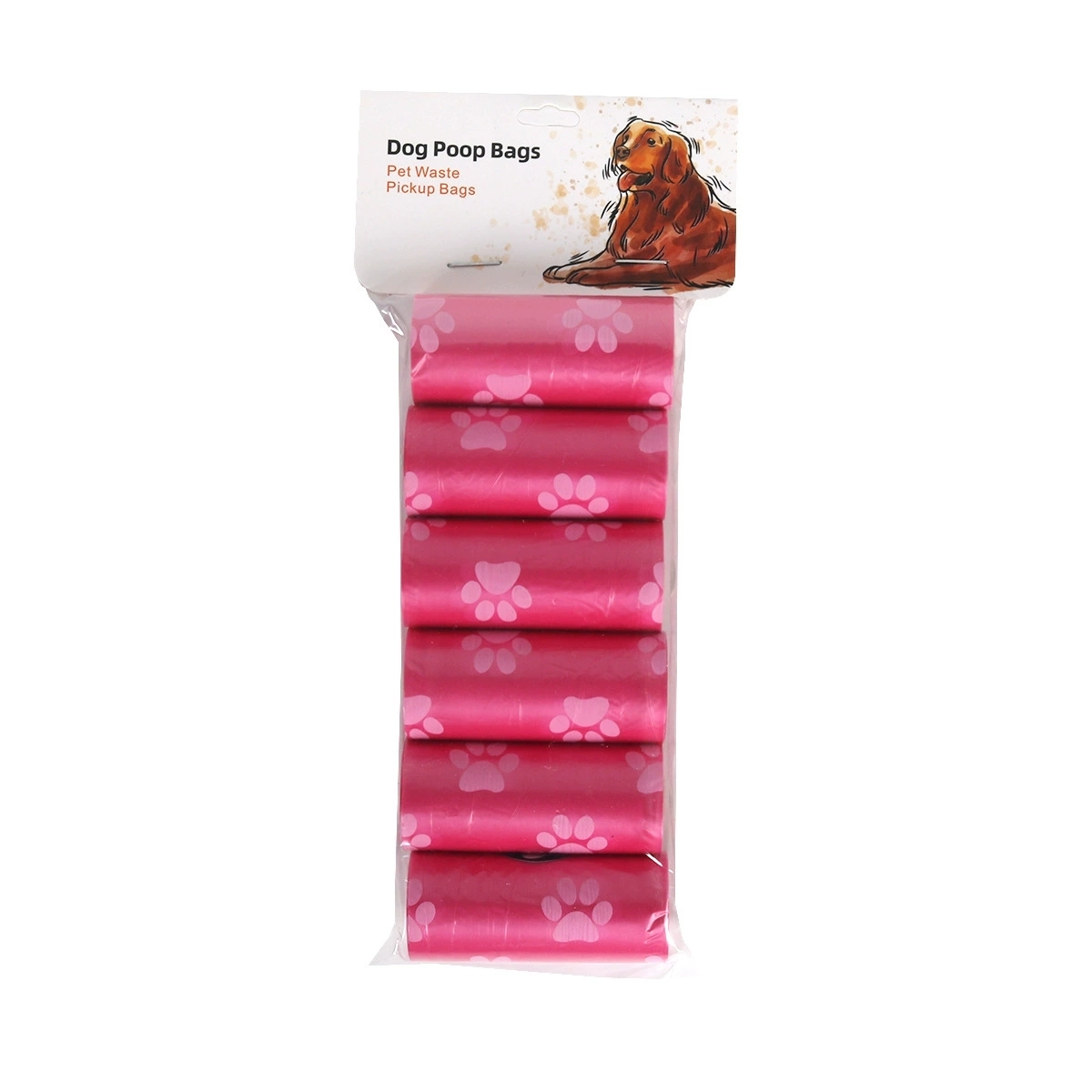 6 rolls Pink paw 10 microns