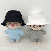 Nuevo Diseño, Sombrero de Pescador de Algodón de 10cm y 20cm para Muñecas, Accesorios de Ropa para Bebés al Estilo de las Celebridades de 15cm