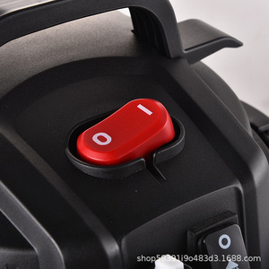 Portable Vacuum <b>Cleaner</b> with Red Power Switch <b>Plastic</b> Body Black Color - Product Image 1