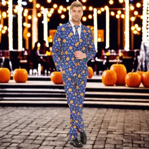 Men's Halloween TV Movie Inspired Polyester Suit Funny Ugly Guy Outfit With Pants And Tie For Adults' Parties