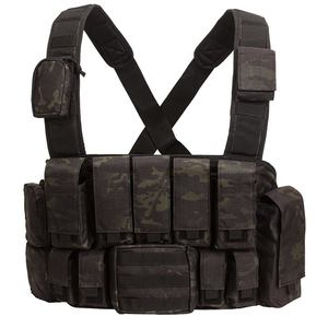 Aparejo de cofre táctico ajustable, chaleco de combate coyote, aparejo de cofre de asalto modular con bolsas de revista - Product Image 6