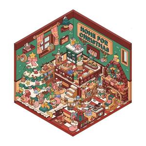 สมุดภาพน่ารักปี 2025 สติกเกอร์ตกแต่ง DIY 3 ชิ้นต่อแพ็ค ชุดออแกไนเซอร์ มี 4 แบบ สไตล์การ์ตูนและอนิเมะ - Product Image 6