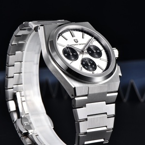 PAGANI DESIGN 1761 Nouvelle montre sport pour homme, mode haut de gamme, quartz, saphir VK63, étanche, classique, acier inoxydable - Product Image 4