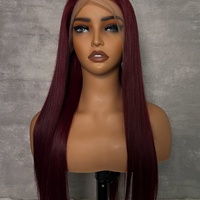 Perruque mi-lace frontale en cheveux humains brésiliens Remy vierges 100 % naturels, vente en gros