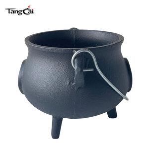 Pequeño Caldero de Hierro Fundido con Pentagrama, Quemador de Incienso Ideal para Rituales de Brujería, Decoración de Halloween - Product Image 3
