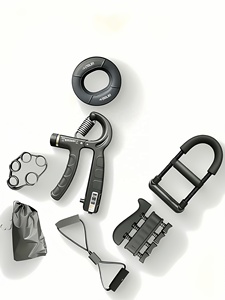 Ensemble de 6 renforceurs de poignets en silicone réglables avec compteur, appareil d'exercice portable pour la force des doigts - Product Image 1