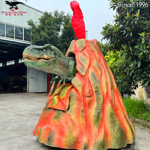 Modello di Dinosauro <span class=keywords><strong>T</strong></span>-<span class=keywords><strong>Rex</strong></span> Animatronico con Mezzo Corpo e Testa, Effetto Vulcano - Product Image 2
