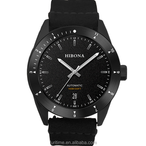 Orologio da <span class=keywords><strong>Uomo</strong></span> di Lusso Elegante con Logo Personalizzato, Movimento al Quarzo MIYOTA, <span class=keywords><strong>Cinturino</strong></span> in <span class=keywords><strong>Pelle</strong></span>, Resistente all'Acqua 5BAR - Product Image 3