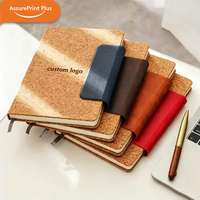 Ensemble cadeau de carnet à couverture rigide en liège naturel, stylo métallique, logo personnalisé, papier écologique recyclable, journal, cadeau promotionnel d'entreprise