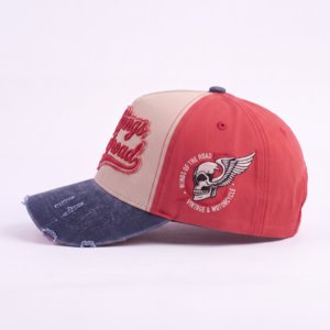 Wholesale Custom Logo Denim 5 Panel Cap 3D Puff Embroidery <b>Flat</b> <b>Hat</b> Adjustable Unisex Premium Fashion OEM ODM Supplier - Product Image 6