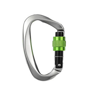 Vente en gros de mousquetons en aluminium à verrouillage en forme de D pour l'escalade en plein air, capacité de 25 kN, mousqueton <span class=keywords><strong>pivotant</strong></span> - Product Image 1