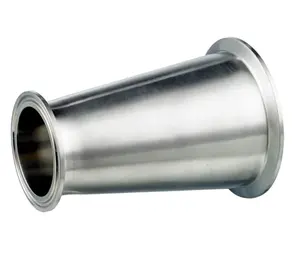 WELSURE Food 3A DIN Sanitary Stainless Steel 304 316 316L Tri-clamp Butt Weld Central Concentric/Eccentric Reducer Pipe Fitting