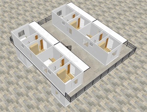 Maison modulaire pre-chic, abri de construction, <span class=keywords><strong>appartement</strong></span> pour étudiants, boîtes extensibles - Product Image 3